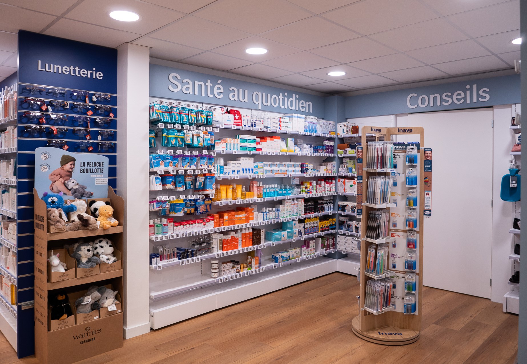 Photo intérieur d'une Pharmacie sur Ploemeur en Bretagne